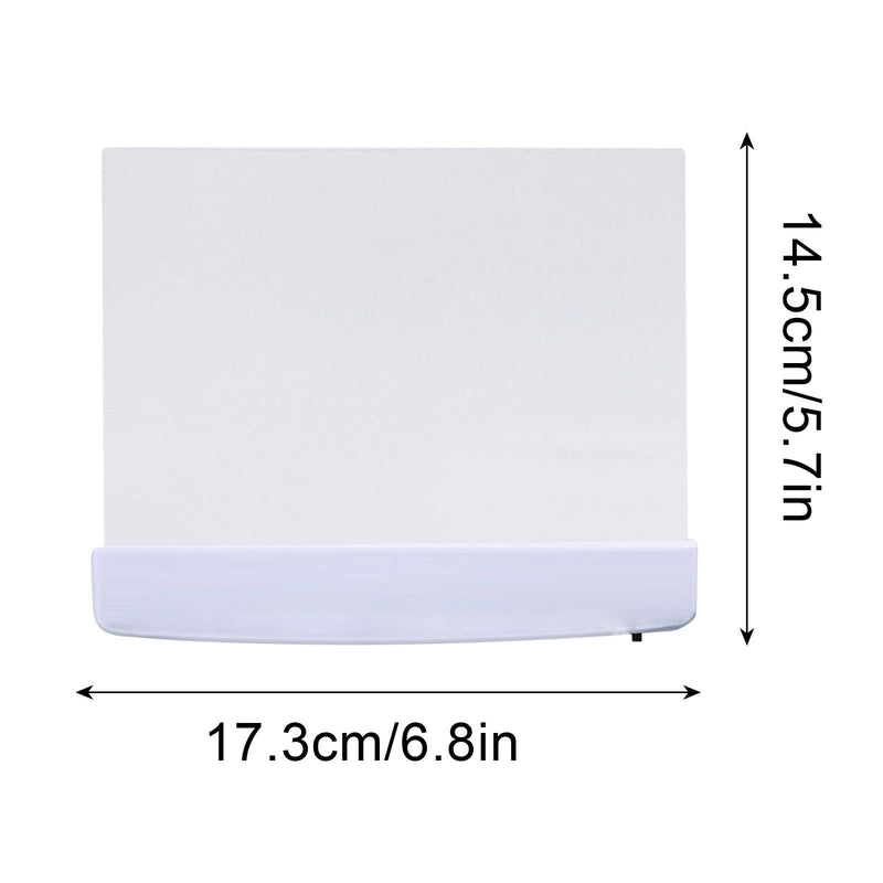[Australia - AusPower] - Metionc Flat Book Light for Reading in Bed at Night,Eye Care Reading Lamp Portable Bookmark Light Clear LED Book Full Page Light Illuminator for Reading in Bed (White) White 