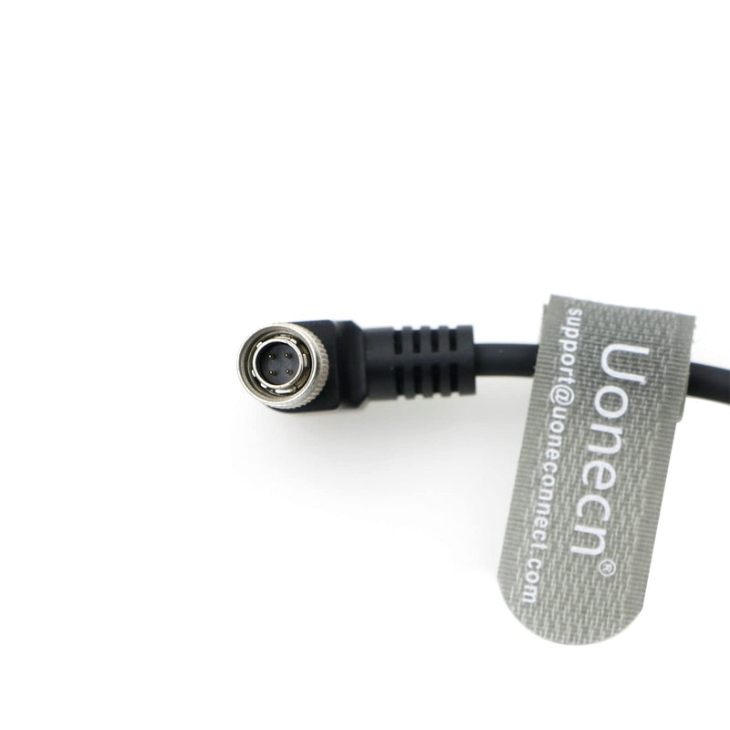 [Australia - AusPower] - Uonecn Right Angle Hirose 4 Pin Male to Right Angle DC Jack for Sony F5 Camera to SmallHD Monitor 