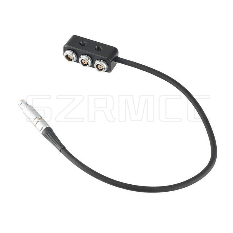[Australia - AusPower] - SZRMCC 1 to 3 Camera Power Splitter RS Fischer 3 Pin Male to 1x RS 3Pin and 2X 2Pin Female 