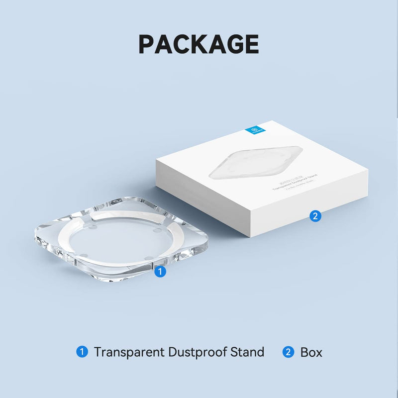 [Australia - AusPower] - Hagibis Desktop Stand for Mac Mini and Mac Studio, Two-Sided PMMA Transparent Dustproof Laptop Holder Acrylic Cooling Heat Disspation Mount for Mac Mini M1 M2 