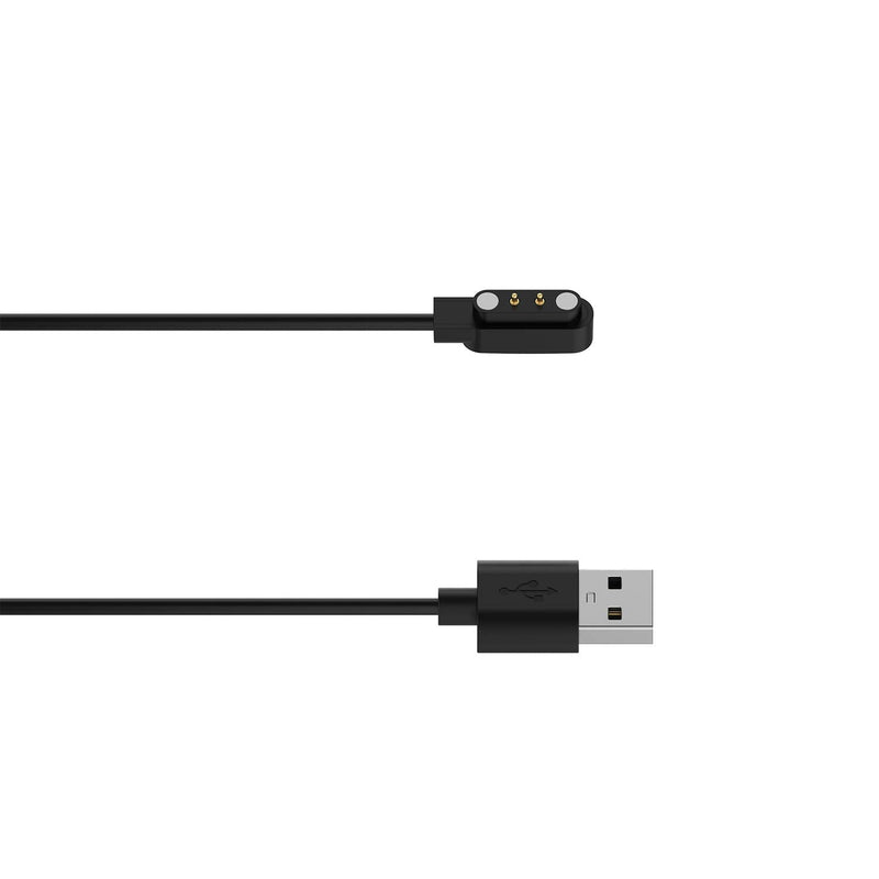 [Australia - AusPower] - Replacement Charging Cable Compatible with LUOBA Smart Watch Charger Cable USB Portable Magnetic Charging Cord for LUOBA Charger Accessories (Black*2) Black*2 