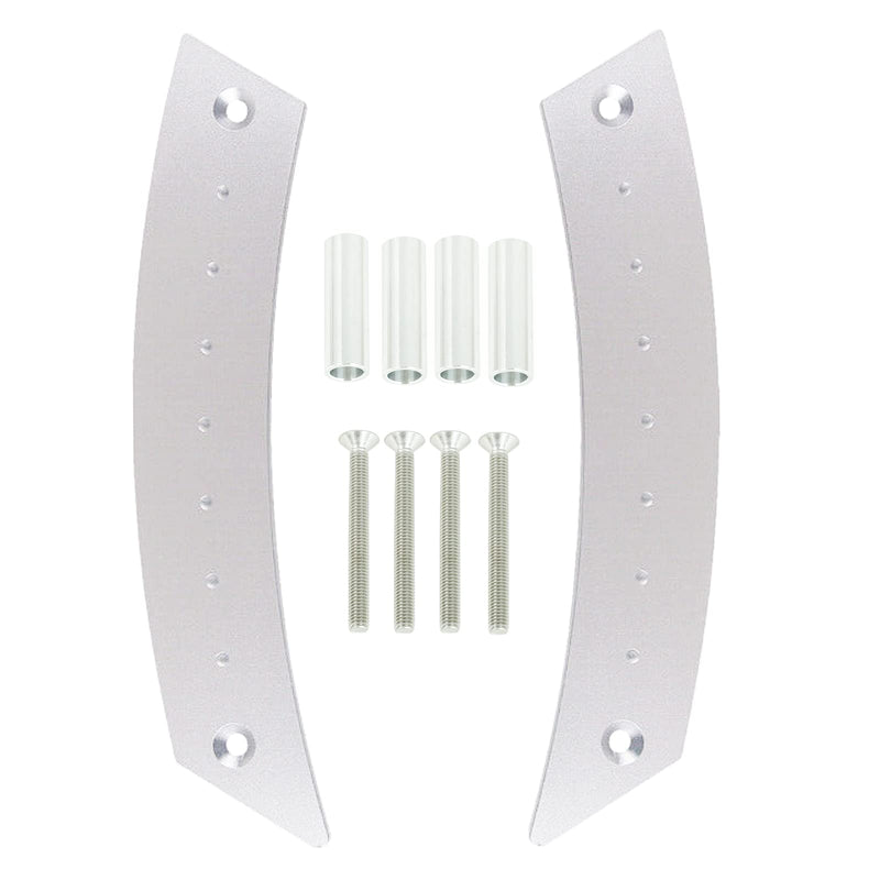 [Australia - AusPower] - Door Panel Pull Handle Set Compatible with Beetle 1998-2010 Aircraft Grade Aluminium Silver 2 Handles with 4 Screws 