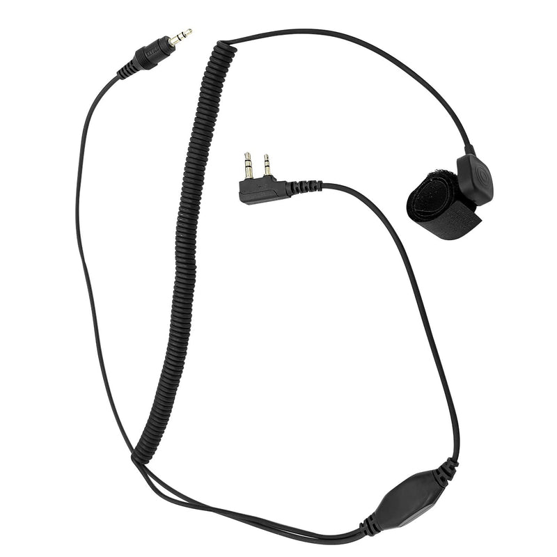 [Australia - AusPower] - RATAOK Helmet Earpiece Kit Motorcycle Helmet Headset for Baofeng Kenwood WOUXUN Linton PUXING Walkie Talkie Radio (2 Pin) 