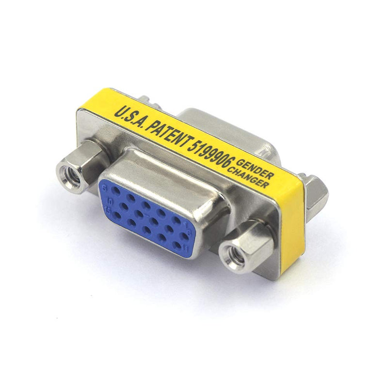 [Australia - AusPower] - VCE VGA Female to Female Adapter SVGA Coupler HD15 Mini Gender Changer VGA Cable Extender, 4 Pack 