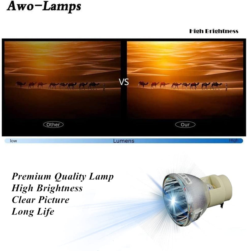[Australia - AusPower] - AWO Original P-VIP190W Lamp Bulb for SP.8VH01GC01/BL-FP190E/MC.JPV11.001 for OPTOMA DH1009,HD141X,GT1080,HD26,EH200ST,S316,X316,W316,DX346 for ACER X118H,X118AH,X128H,X138WH 