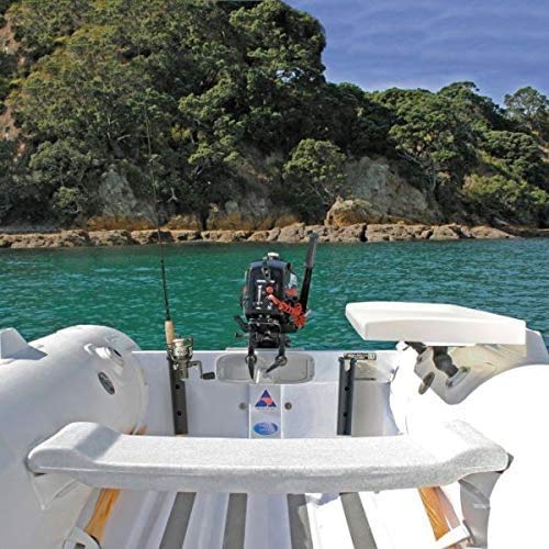 [Australia - AusPower] - ISURE MARINE Fishing Rod Holder Bracket Wall Mounted Boat Side Mount Tool Holder Tube Links with Screws 2/3/4 Pole Tube (White/Black) 2-Pole Black 