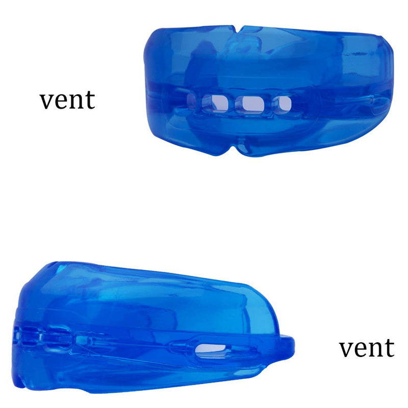 [Australia - AusPower] - Mouth Guard Sports Youth Mouthguard for Braces Sparring Mouth Guard ,Double Braces, Premium Quality No Boiling Required，Football, Basketball, Suitable for Wrestling, Taekwondo, Jujitsu and Karate. Blue 