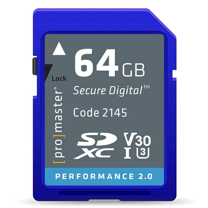 [Australia - AusPower] - Promaster 64GB SDHC Class 10 Memory Card (Performance 2.0) 