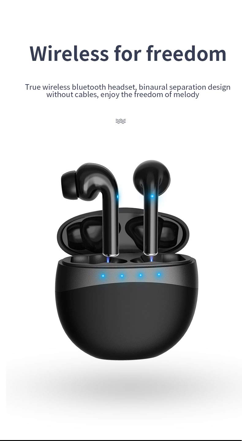 [Australia - AusPower] - GZkeji M19 Non-Loss Noise-Cancelling Smart Ai Voice Assistant Super Long-Lasting Wireless Headphones in-Ear Wireless Bluetooth 5.0 Waterproof Headphones 