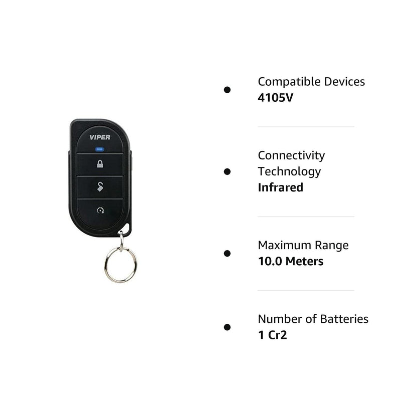 [Australia - AusPower] - Viper Remote Replacement 7146V - 1 Way 4 Button 1/4 Mile Range Car Remote 