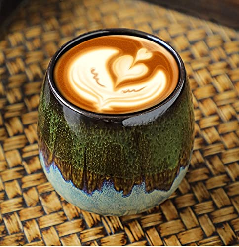 [Australia - AusPower] - 2.7 oz (80 ml)Ceramic kiln-change espresso cups small espresso coffee cup spirits cups tasting cups 