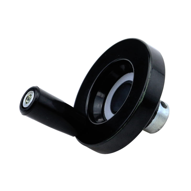 [Australia - AusPower] - Meprotal 2pcs 63mm Revolving Handle Hand Wheel 8mm Hole Diameter for Milling Machine Lathe Lead Screw with Plastic Handle 