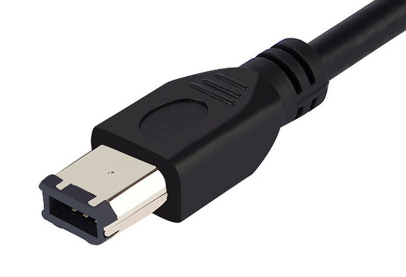 [Australia - AusPower] - zdyCGTime 5FT 6 Pin to 6 Pin Firewire DV iLink Male to Male IEEE 1394 Cable(Black) 
