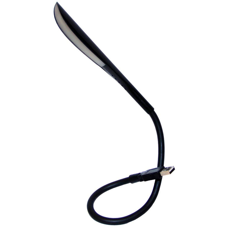 [Australia - AusPower] - USB Reading Lamp with 14 LEDs Dimmable Touch Switch and Flexible Gooseneck for Notebook Laptop, Desktop, PC and MAC Computer + On/Off Setting (14 LED, Black) 14 LED 