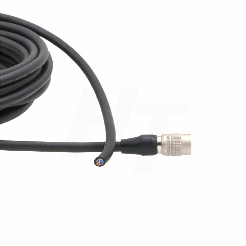 [Australia - AusPower] - HangTon Hirose 6 Pin Female HR10A-7P-6S to Open End Flying Cable Bare Wire for Basler ace Racer GigE Camera (Straight 6-pin, 3m) straight 6-pin 