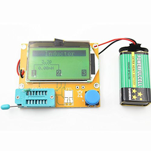 [Australia - AusPower] - Multifunction Meter DIY kit, ACEIRMC Mega 328 Graphic Transistor Tester, NPN PNP Diodes Triode Capacitor ESR SCR MOSFET Resistor Inductance LCD Display Checker with case 