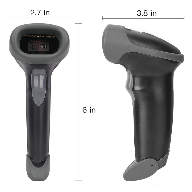 [Australia - AusPower] - 1D Laser Wireless Bar Code Scanner for Screen Payment, 328 Feet Distance UNIDEEPLY 2 in 1 (Wireless & USB Wired) Automatic Barcode Reader Handheld USB Receiver for Store, Supermarket, Warehouse 