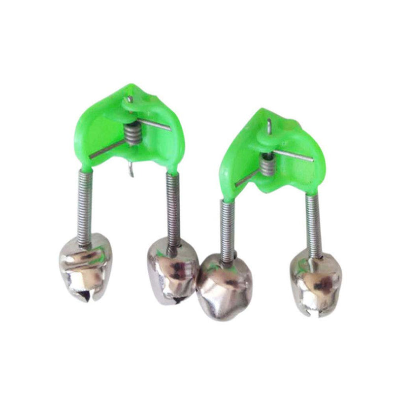 [Australia - AusPower] - KISEER 50 Pcs Plastic Fishing Bells Clips Fishing Rod Alarm with Dual Alert Bells 