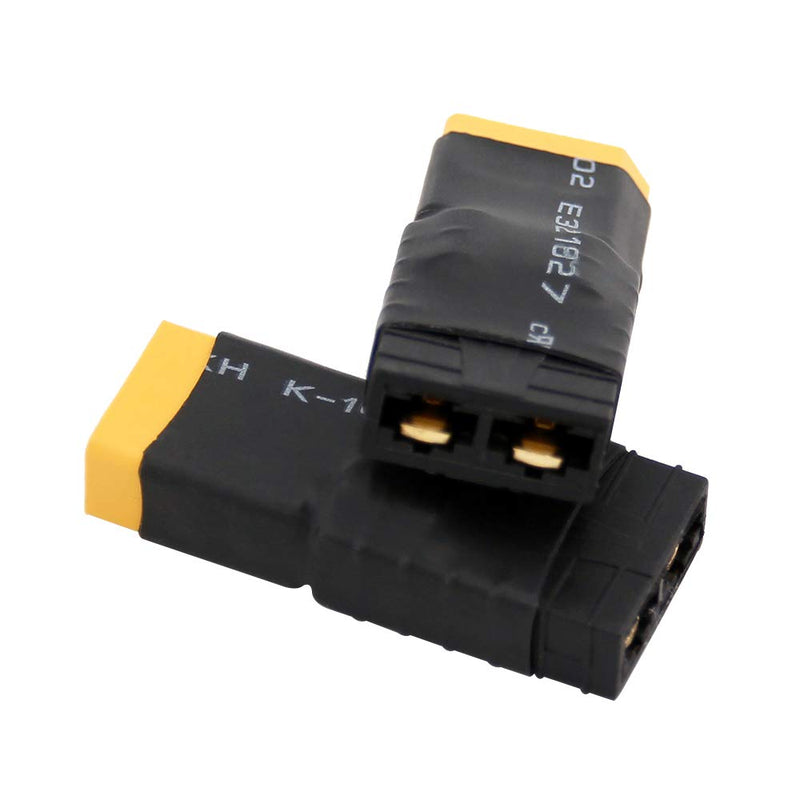 [Australia - AusPower] - 4pcs Compatible with TRX Female to XT60 / XT-60 Male Connector Adapter(BDHI-86) 