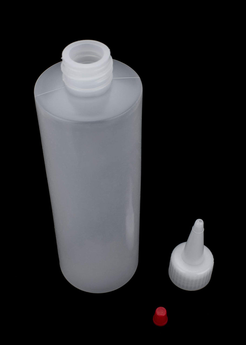[Australia - AusPower] - Condiment Squeeze Bottles, 8 OZ Empty Squirt Bottle, Red Top Cap, Leak Proof - for Ketchup, Mustard, Syrup, Sauces, Dressing, Oil, Arts & Crafts, BPA FREE Plastic - Perfect for Kitchen - 2 PACK Pack of 2 