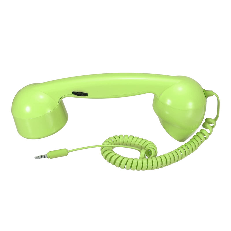 [Australia - AusPower] - MECCANIXITY 3.5mm Retro Telephone Handset Phone Telephone Receiver for Microphone Speaker Green 