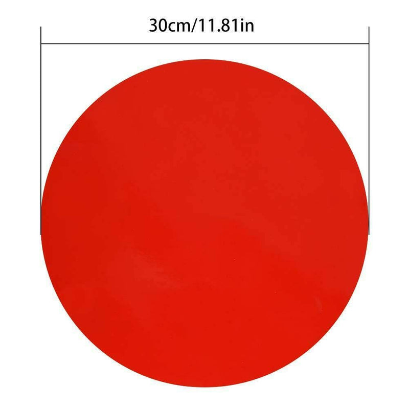 [Australia - AusPower] - Dry Erase Circles, PinCute 10 Pieces Colorful Dry Erase Dots Circles, Dry Erase Board Marker Removable Vinyl Dot Wall Decal for School Classroom Table & Desk (11.8 inch) 