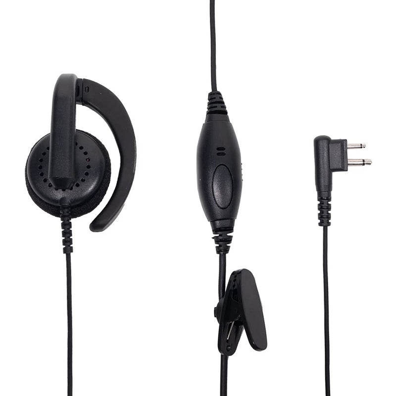 [Australia - AusPower] - Klykon 2 Pin Earpiece Headset with Ptt Mic VOX for Motorola Cp200 Cls1410 Cp185 Cp200d Rdm2070d Walkie Talkie 2 Way Radio 