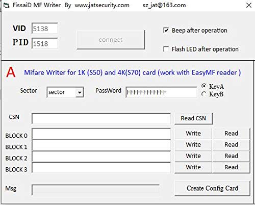 [Australia - AusPower] - RFID Card Reader 13.56MHz Mifare Reader/Writer: Can Works as a Mifare Card UID Reader OR a Mifare Card Programmer (Windows Program Support) +5 Mifare Cards 