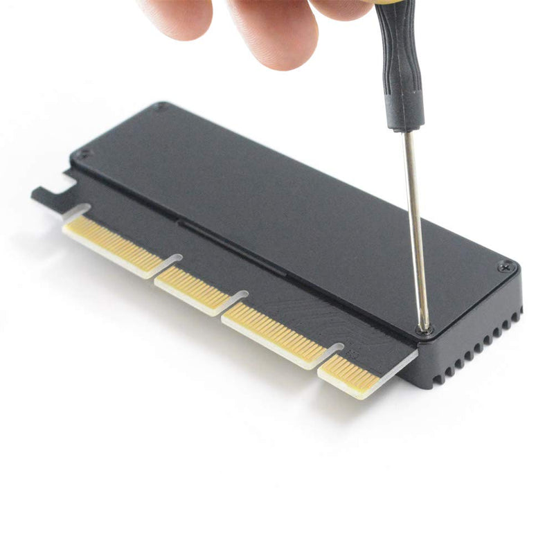 [Australia - AusPower] - GODSHARK NVME Adapter with Heat Sink, M.2 SSD Key M to PCI Express x4/x8/x16 Converter Expansion Card, Support 2230 2242 2260 2280, Compatible for Windows XP 7 8 10 