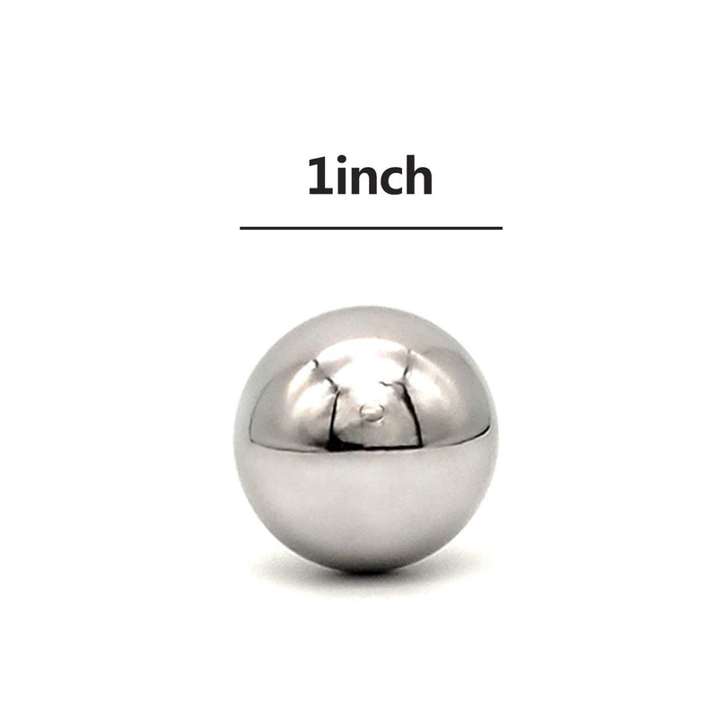 [Australia - AusPower] - 1inch 10pcs Chrome Steel Ball Bearing,Paracord Monkey fist Center Steel Ball G25 