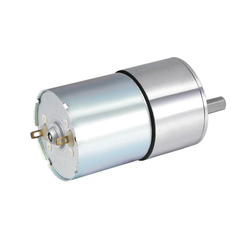 [Australia - AusPower] - uxcell 24V DC 800 RPM Gear Motor High Torque Electric Reduction Gearbox Eccentric Output Shaft 