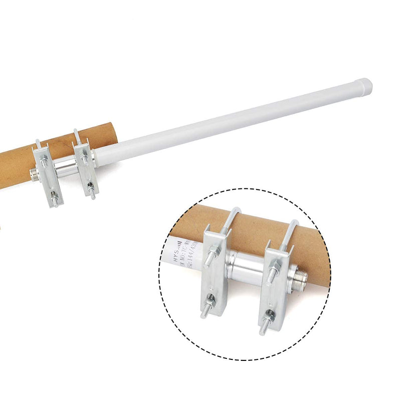 [Australia - AusPower] - Dual Band Fiberglass Mobile Radio Antenna,UHF VHF 144/430mhz GMRS Base Antenna 15.7inch So239 Connector for Ham Radio Device Repeater Mobile Transceiver with Antenna Mount Bracket 