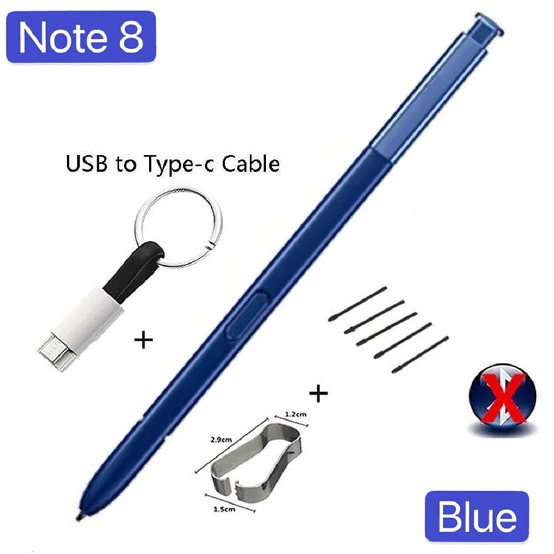 [Australia - AusPower] - Replacement Galaxy Note 8 Pen .Note 8 Stylus Replacemen.Note 8 Note8 N950 Stylus+USB to Type-c Charger Cable+Nib / Nib Tweezers （Blue） 