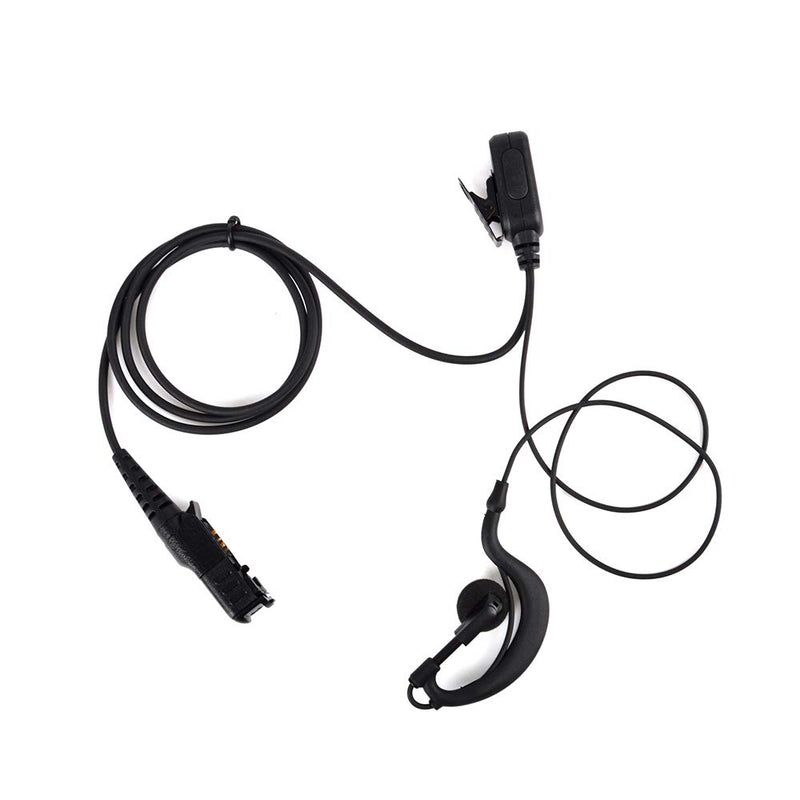 [Australia - AusPower] - NAGOYA G Shape Soft Ear Hook Headsets Earpiece with PTT MIC for Motorola Walkie Talkie XIR P6600 P6620 E8608 E8668 MTP3100 3150 3250 