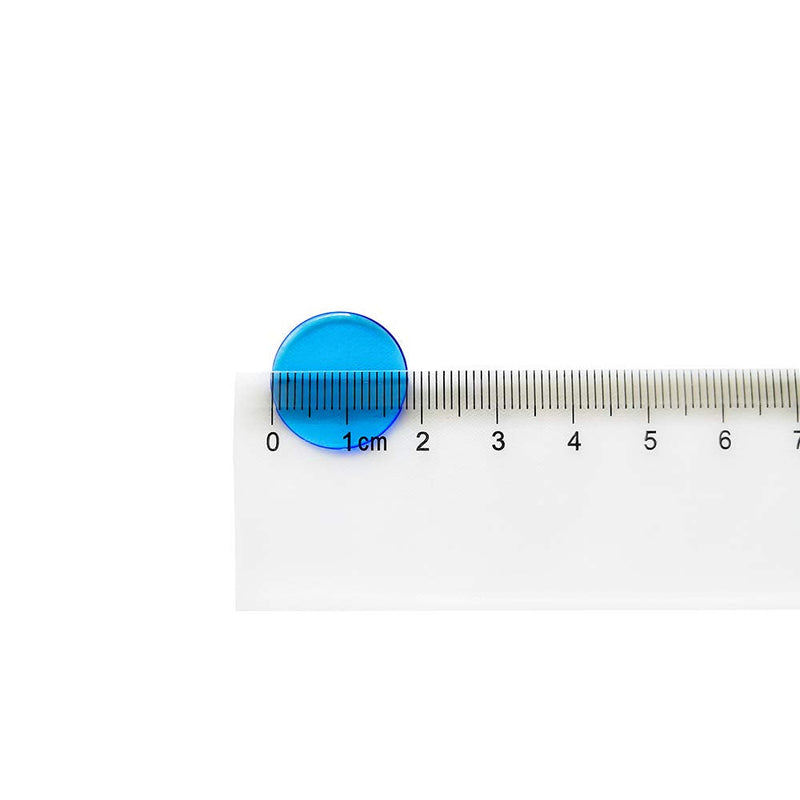 [Australia - AusPower] - YH Poker Yuanhe 1000 Pieces 3/4 inch Transparent Bingo Chips (Several Colors Available) Blue 