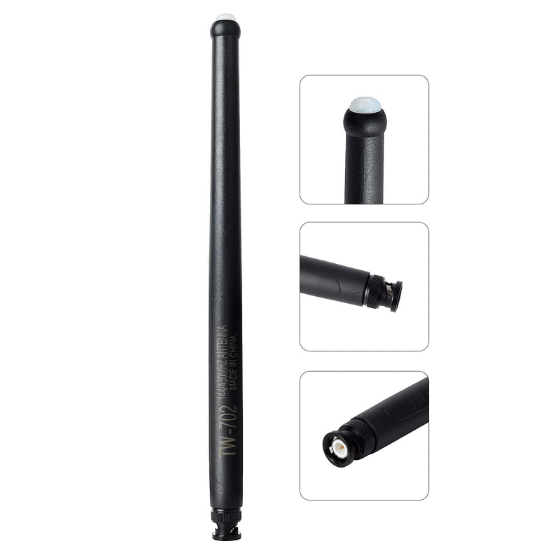 [Australia - AusPower] - TC-702 BNC Dual Band LED Light Handheld Walkie Talkie Antenna VHF/UHF 136-174MHz 400-470MHz 2-Way Radio Antenna for Uniden BC72XLT BC75XLT BC125AT ICOM IC-A14 IC-V80 