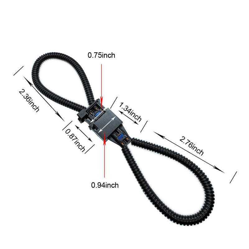 [Australia - AusPower] - (2PCS) Most Fiber Optic Loop Bypass Male and Female Adapter for Benz Audi Mercedes BMW VW Porsche 