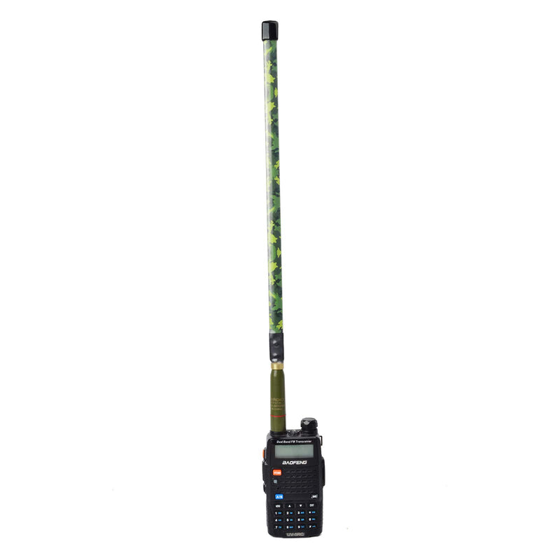 [Australia - AusPower] - TWAYRDIO Foldable Tactical Antenna 771FR SMA Female Camouflage Dual Band VHF UHF 2Meter 70cm 15.3inch Portable Handheld Ham Radio Antenna for Baofeng UV-5R BF-F8HP Kenwood Two Way Radio 