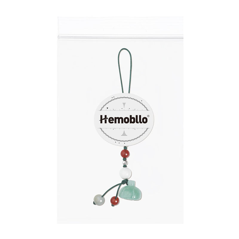 [Australia - AusPower] - Hemobllo Cell Phone Strap Jade Phone Charm Key Agate Chain Car Key Hanging Pendants Decor for Car Phone Fan Clothing Decor Green 