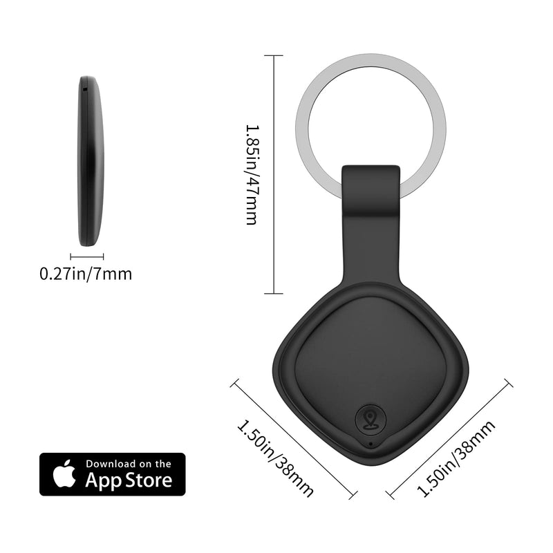 [Australia - AusPower] - Key Finder Smart Item Tracker - Ultra-Slim Locator with Key Chain for Luggage, Wallet, Remote and More 2 Pack Available for iOS 