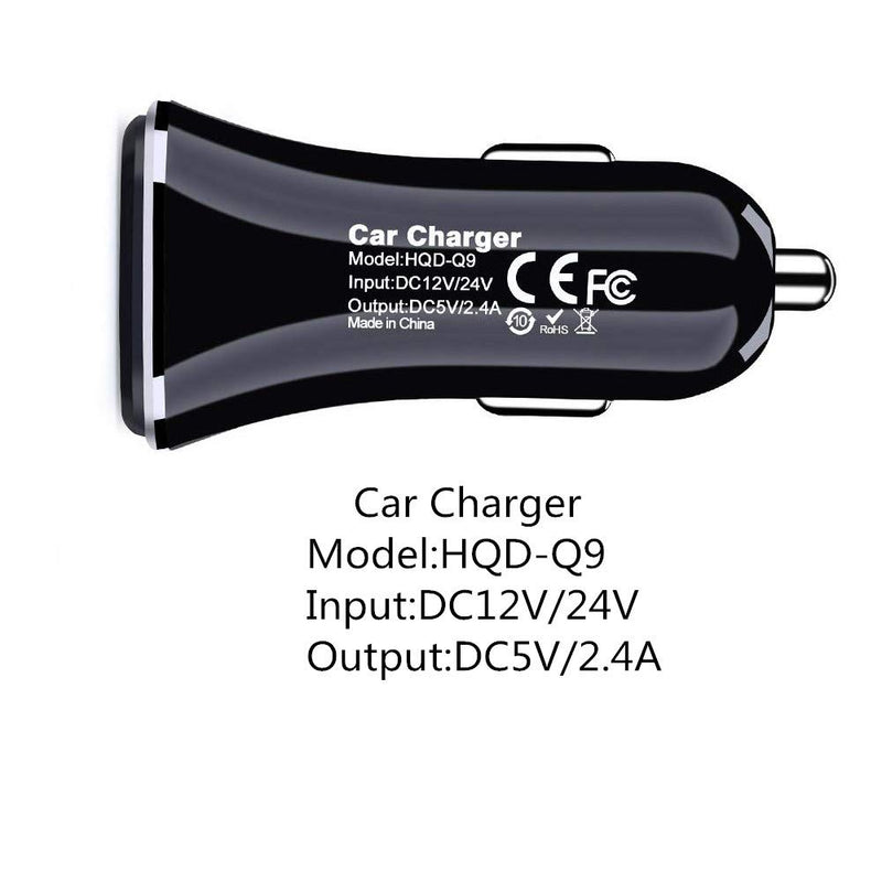 [Australia - AusPower] - Dual USB Car Charger Kit, HUHUTA 3 in 1 Car Adapter Kit Fire Tablet Car Charger Wall Charger Car Power Adapter with 6ft Android Phone Cord for Samsung Galaxy S7 Edge/S7/S7, Note 5, Moto E6, LG K20 