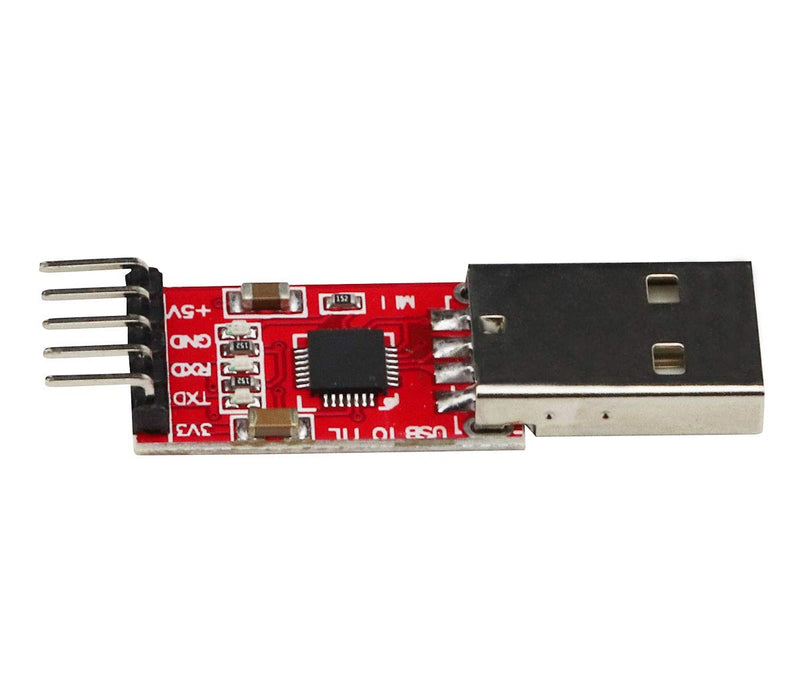 [Australia - AusPower] - VKLSVAN 2PCS CP2102 Serial Module USB to TTL Converter Adapter UART Downloader 3.3V/5V with Jumper Wires 