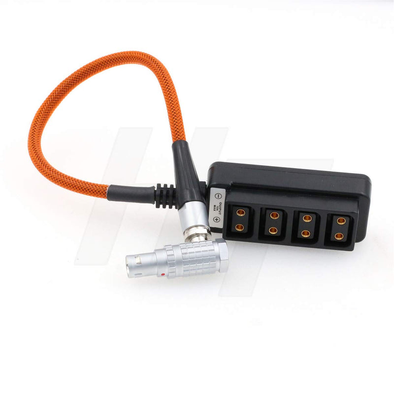 [Australia - AusPower] - HangTon ARRI Alexa Mini Camera EXT 7 Pin to D-tap Power Splitter Adapter Box, 1 to 4 Braided Cable 