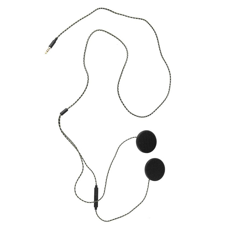 [Australia - AusPower] - Motorcycle Helmet Headset, Universal Racing Helmet Speakers for Motorcycle, Wired Helmet Sports Headset Helmet Earphone with 3.5mm Male Connector 