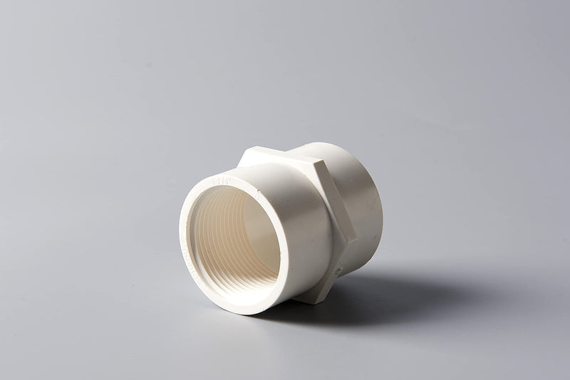 [Australia - AusPower] - Rainbow Dream 1/2 Inch PVC Female Adapter Pipe Fitting (Socket x Female Pipe Thread) - 15 Pack, White 
