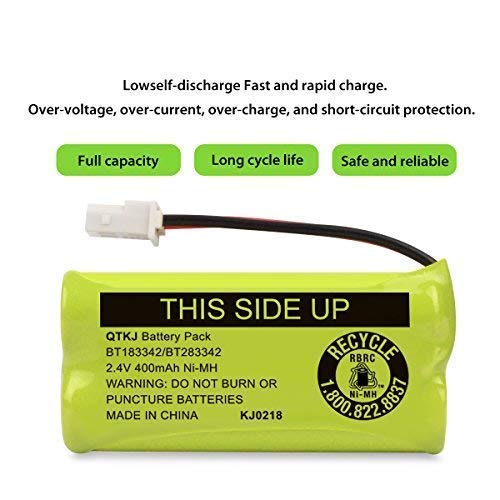 [Australia - AusPower] - QTKJ BT183342 BT283342 BT162342 BT166342 BT266342 BT262342 Cordless Phone Battery for AT&T EL52300 CL80113 CL80112 CL80114 CL4940 CL80111 VTech CS6114 CS6419 CS6719 CS6649 DS6151 Handsets (Pack of 6) 6 Pack BT183342 Batteries 