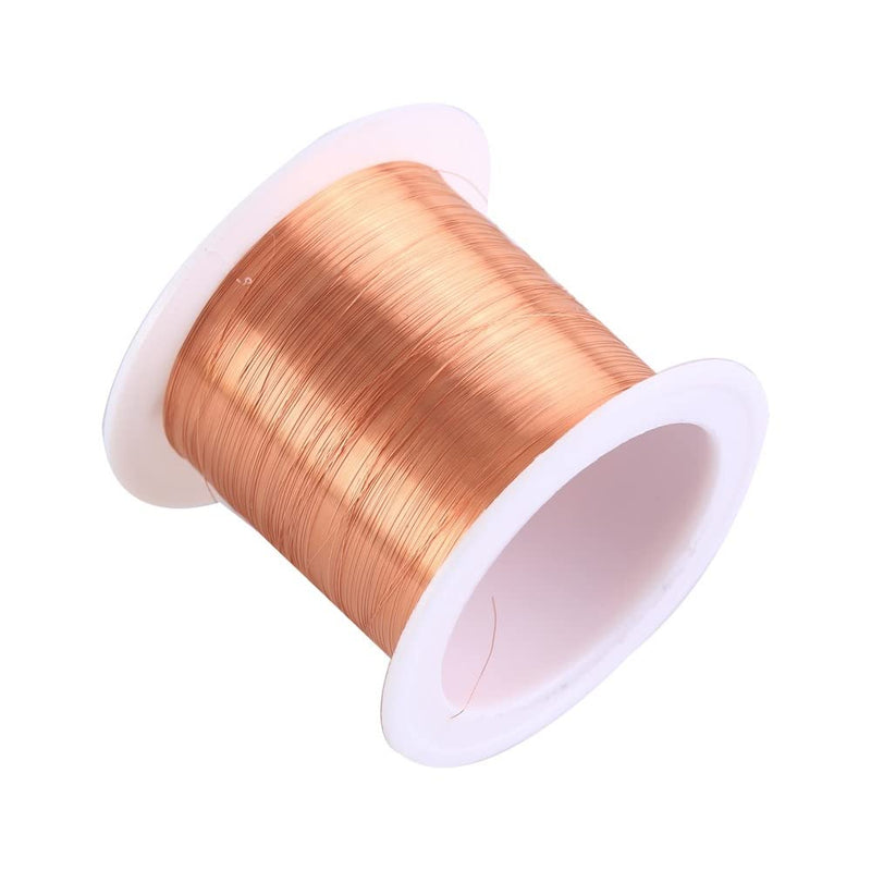 [Australia - AusPower] - 0.1mm Copper Wire, 50m Enameled Magnet Winding Wire High Temperature Resistance Craft Wire for Transformers Inductors 