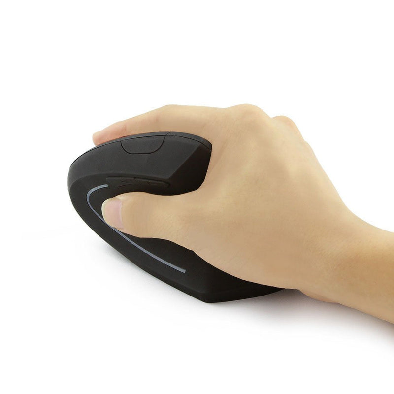 [Australia - AusPower] - Sokelinn-six Wireless Vertical Mouse,2.4Ghz Cordless 800/1200/1600 Adjustable DPI High Sensitivity Ergonomic USB Gaming Mouse for Computers and Laptops 
