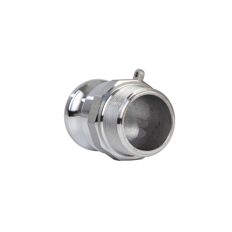 [Australia - AusPower] - Quafwia 2 pcs Aluminum camlock Fittings (1-1/2" Type F) Cam & Groove Hose Fittings, cam Lock Fittings Male Adapter x Hose Shank cam Lock Fittings camlock Coupling (1-1/2'') 1.5‘’ 