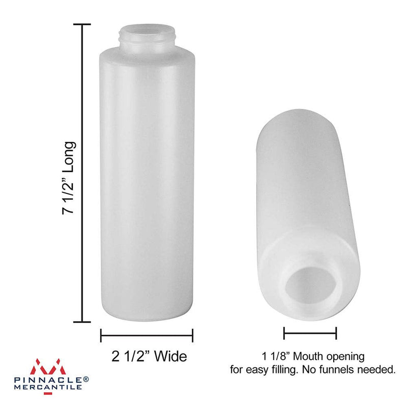 [Australia - AusPower] - Pinnacle Mercantile Condiment Squeeze Bottles with Flip Top Hinged Black Cap 16 oz Set of 5 (Perfect for Condiments, Sauces, Dressings, BBQ, Ketchup) Made USA 
